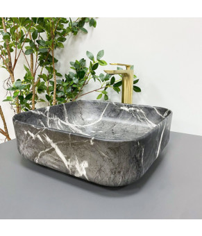 Умывальник (раковина) VBI ALGHERO BLACK ONYX MATT накладной