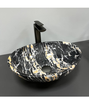 Умывальник (раковина) VBI PARMA BLACK OPAL GLOSSY накладной