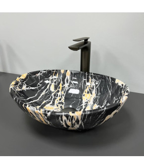 Умывальник (раковина) VBI PARMA BLACK OPAL GLOSSY накладной