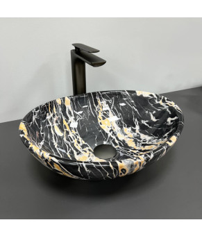 Умывальник (раковина) VBI PARMA BLACK OPAL GLOSSY накладной