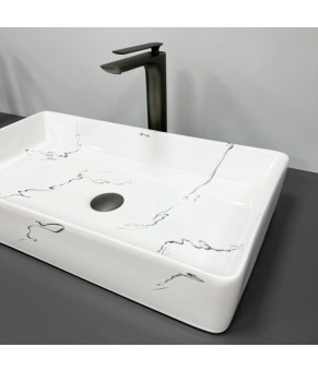 Накладная раковина VBI Triest Marmo Glossy (61х34.5х11.5 см)