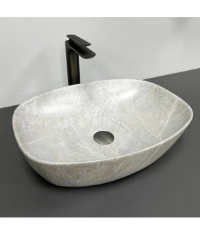 Умывальник (раковина) VBI OLBIA GREY STONE MATT накладной