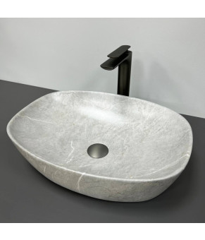 Умывальник (раковина) VBI OLBIA GREY STONE MATT накладной