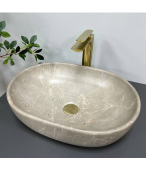 Умывальник (раковина) VBI MODENA S BEIGE STONE MATT накладной