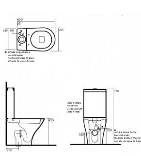 Бачок Kerasan Aquatech 3781