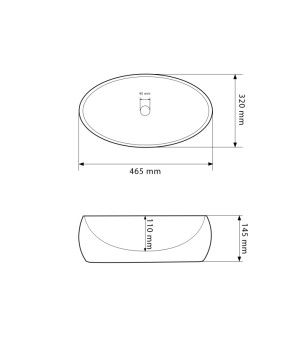 Умывальник (раковина) VBI VENETO LAVA GLOSSY накладной