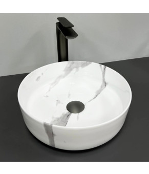 Умывальник (раковина) VBI PRATO MARBLE NATURE GLOSSY накладной