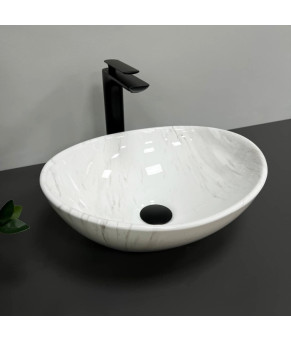 Умывальник (раковина) VBI PARMA MARBLE NATURE GLOSSY накладной