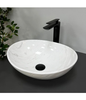 Умывальник (раковина) VBI PARMA MARBLE NATURE GLOSSY накладной