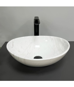Умывальник (раковина) VBI PARMA MARBLE NATURE GLOSSY накладной