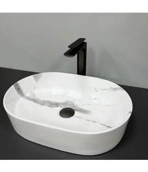 Умывальник (раковина) VBI VERONA 50 MARBLE NATURE GLOSSY накладной