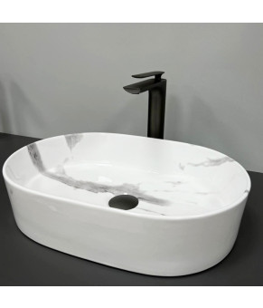 Умывальник (раковина) VBI VERONA 50 MARBLE NATURE GLOSSY накладной