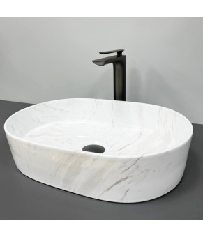 Умывальник (раковина) VBI VERONA 50 NATURE MARMO GLOSSY накладной