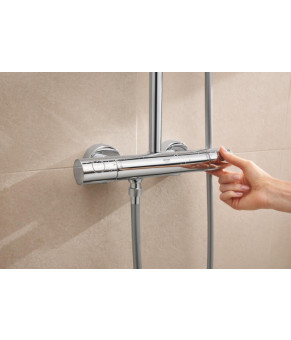 Душова система з термостатом для настінного монтажу Grohe Tempesta System 250 Cube (26689001)