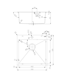 Кухонная мойка Fabiano BR 50x50 Celldecor (8213.401.1864)