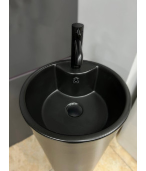 Умывальник (раковина) VBI BOLONIA BLACK MATT напольный