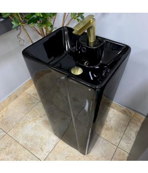 Умывальник (раковина) VBI VERESE BLACK GLOSSY напольный