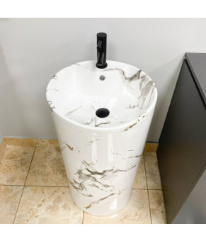 Умывальник (раковина) VBI BOLONIA CARRARA напольный
