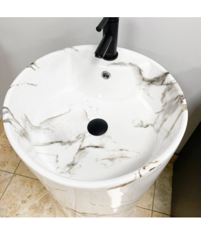 Умывальник (раковина) VBI BOLONIA CARRARA напольный