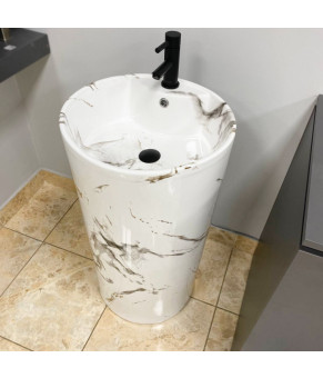 Умывальник (раковина) VBI BOLONIA CARRARA напольный