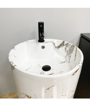 Умывальник (раковина) VBI BOLONIA CARRARA напольный