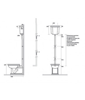 Бачок Kerasan Waldorf 418001
