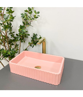Умывальник (раковина) VBI FLORENTIA PINK MATT накладной