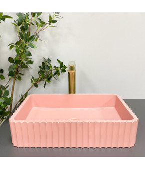 Умывальник (раковина) VBI FLORENTIA PINK MATT накладной