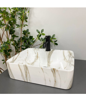 Умывальник (раковина) VBI FORLI MARMO GLOSSY накладной