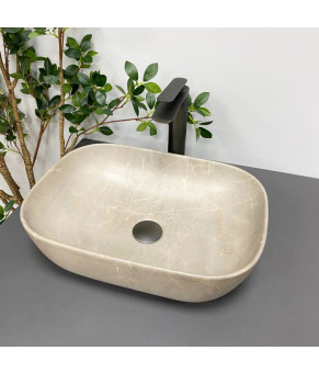 Умывальник (раковина) VBI RAVENNA BEIGE STONE MATT накладной