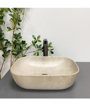 Умывальник (раковина) VBI RAVENNA BEIGE STONE MATT накладной