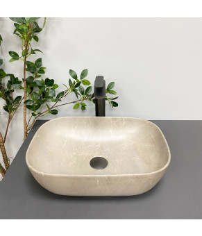 Умывальник (раковина) VBI RAVENNA BEIGE STONE MATT накладной