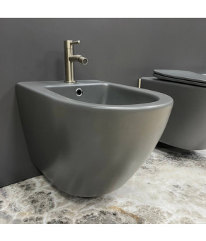 Подвесное биде VBI VULCANO GREY MATT