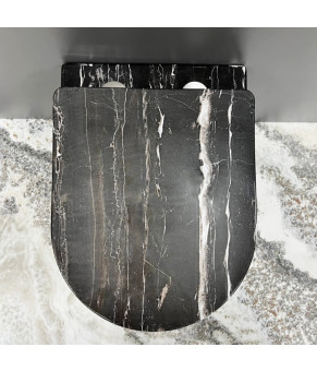 Подвесной унитаз VBI VULCANO BLACK ONYX