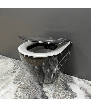 Подвесной унитаз VBI VULCANO BLACK ONYX