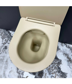 Подвесной унитаз VBI VULCANO BEIGE MATT