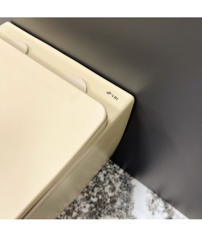 Подвесной унитаз VBI VULCANO BEIGE MATT
