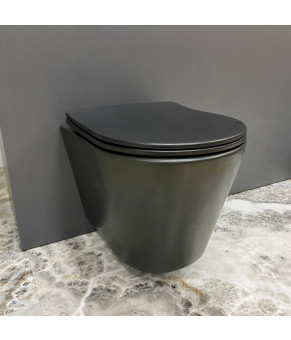 Подвесной унитаз VBI LEVANZO BLACK MATT