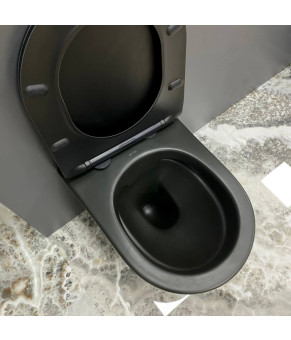 Подвесной унитаз VBI LEVANZO BLACK MATT