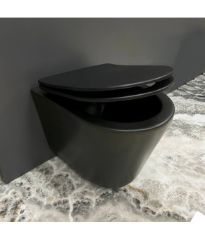 Подвесной унитаз VBI LEVANZO BLACK MATT