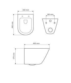 Подвесной унитаз VBI LEVANZO WHITE