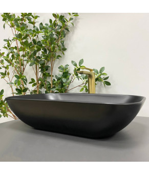 Умывальник (раковина) VBI AVEZZANO BLACK MATT накладной
