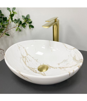 Умывальник (раковина) VBI PARMA STAINS GLOSSY накладной