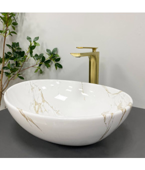Умывальник (раковина) VBI PARMA STAINS GLOSSY накладной