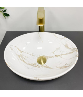 Умывальник (раковина) VBI PARMA STAINS GLOSSY накладной