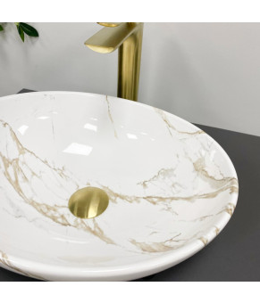 Умывальник (раковина) VBI PARMA STAINS GLOSSY накладной