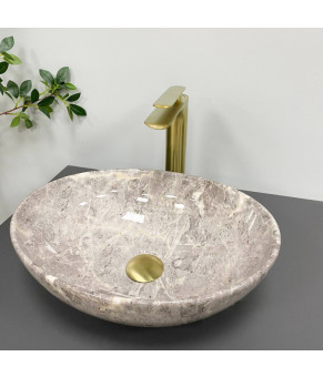 Умывальник (раковина) VBI PARMA GREY STONE GLOSSY накладной
