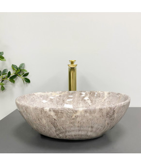 Умывальник (раковина) VBI PARMA GREY STONE GLOSSY накладной