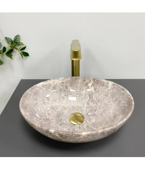 Умывальник (раковина) VBI PARMA GREY STONE GLOSSY накладной