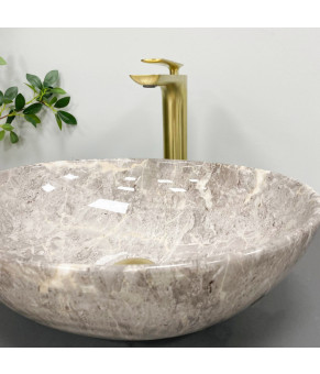 Умывальник (раковина) VBI PARMA GREY STONE GLOSSY накладной